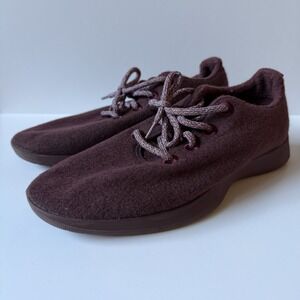 Allbirds Wool Runners Tuke Jam in Burgundy Maroon Comfort Sneakers: Women's 10